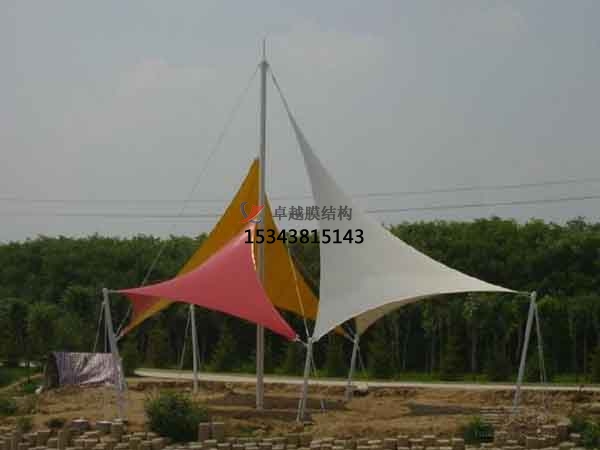南陽商業廣場張拉膜結構景觀棚/雨棚設計搭建
